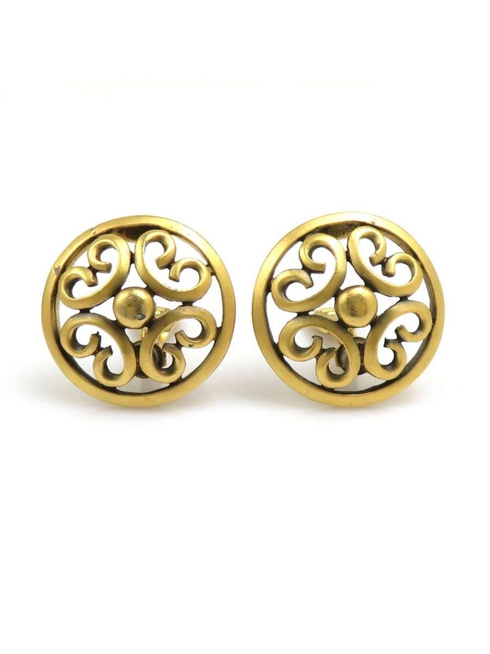 Auth Yves Saint Laurent Earrings Gold #303027Y12B